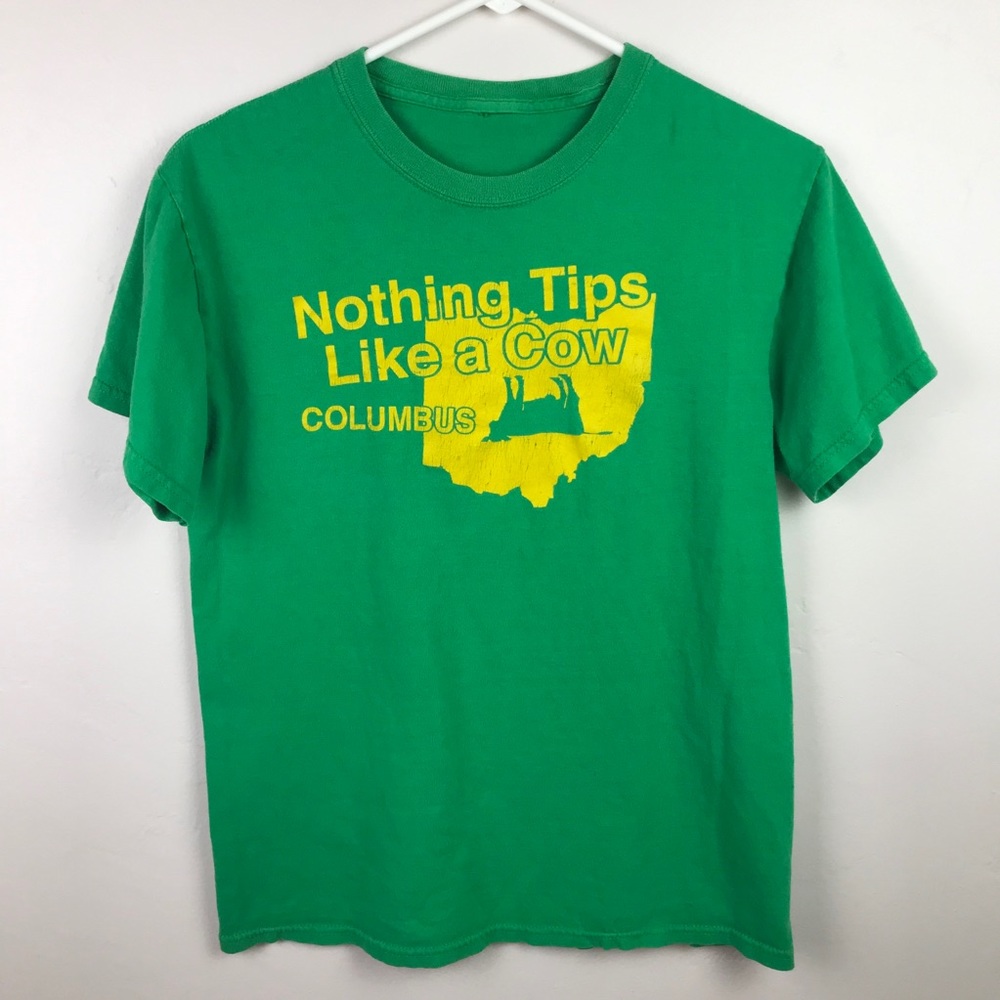 Vintage COLUMBUS OHIO T-SHIRT Kelly Green Small